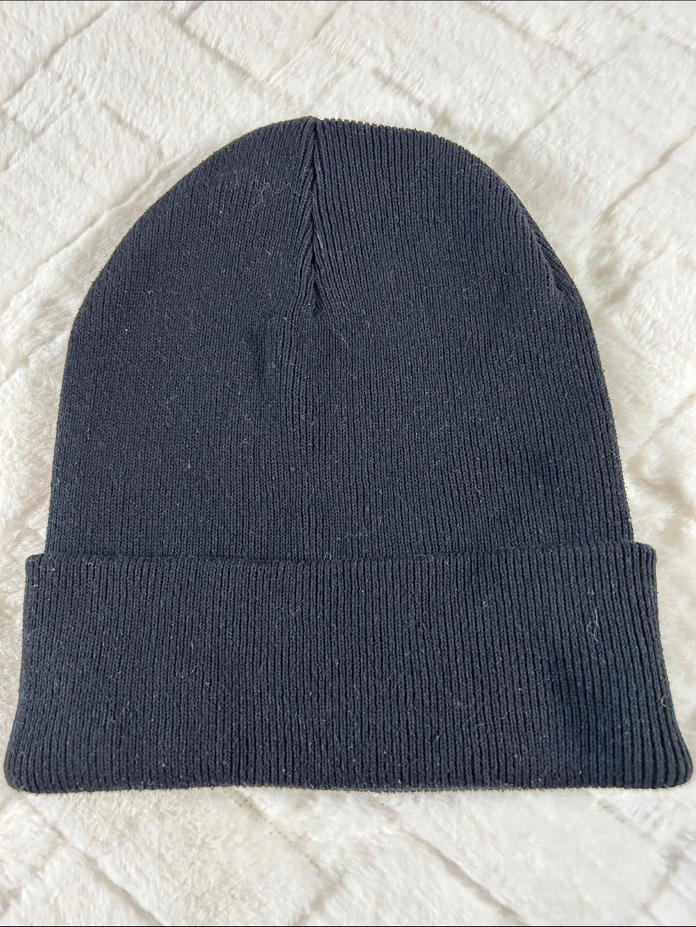 Men or Women Patagonia Black Knit Beanie with Multicolor Logo one size - Picture 2 of 3